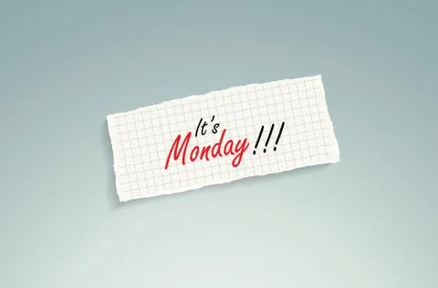 It's monday Illustrazione stock