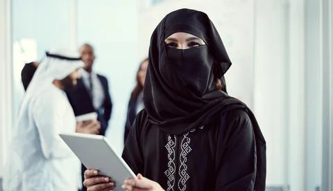 Its the most efficient way to work. Cropped portrait of an attractive young Stock Photos