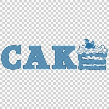 It's a Piece of Cake! (Blue Logo) Stock Illustration