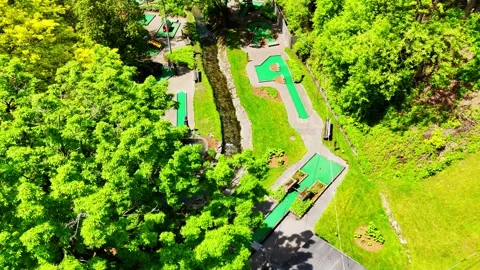 Its Players - Fairmount Mini Golf - Syracuse, NY Stock Footage 336515785