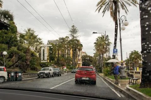 It's raining outside. Stock Photos