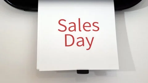 Its sales day Video stock 165981761