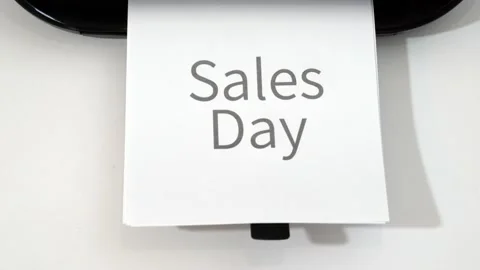 Its sales day Video stock 166498803