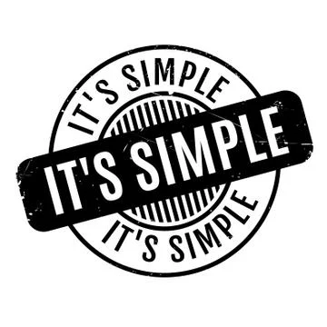 It's Simple rubber stamp イラスト素材