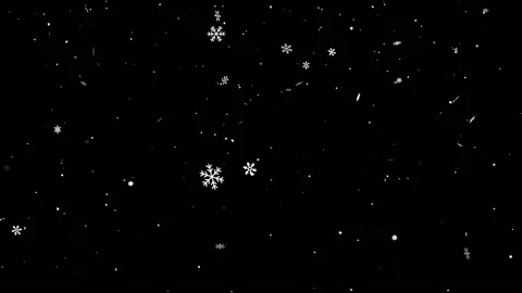 It's snowing CG animation Video stock 141343669
