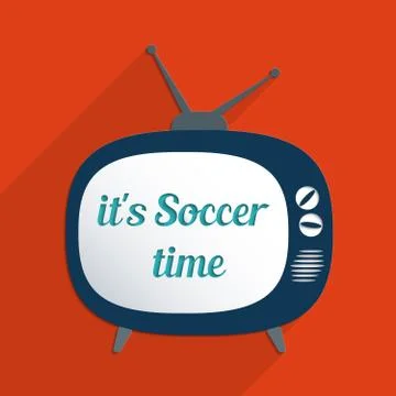 It's soccer time Stock Illustration
