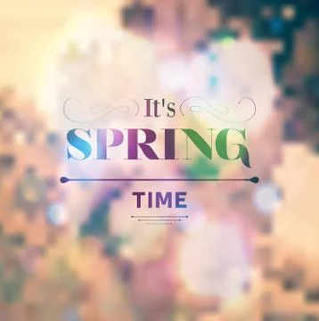 Its Spring Time Illustrazione stock
