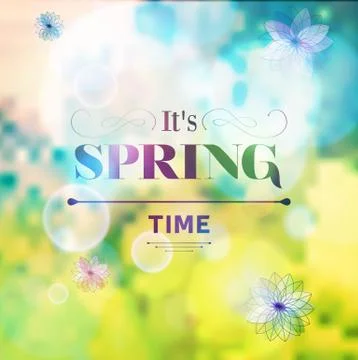 Its Spring Time Stock Illustration