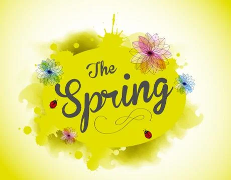 Its Spring Time Stock Illustration