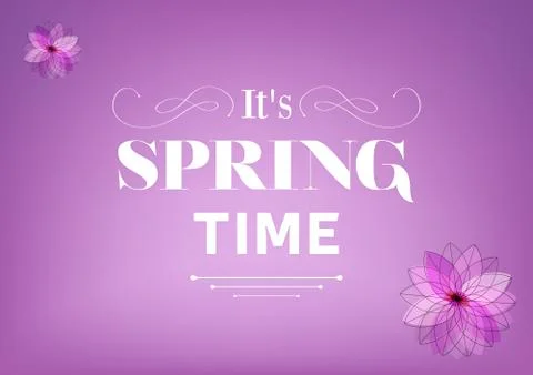 Its Spring Time Stock Illustration