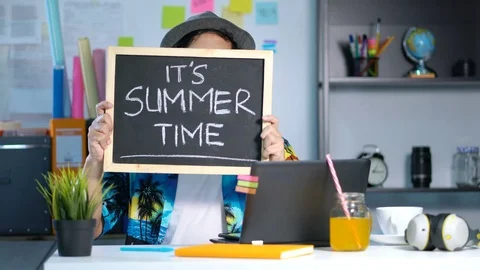 It's Summer Time Concept, Excited Stylish Young Man Feels Satisfied Celebrate Video stock 91490113