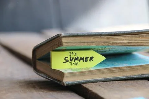 It's summer time creative concept. Stock Photos