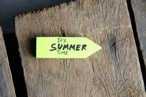 It's summer time creative concept. Stock Photos