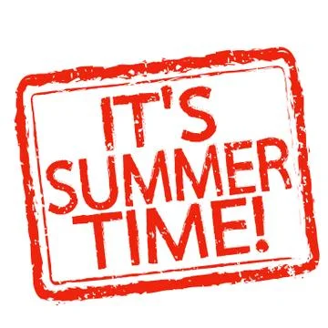 ITS SUMMER TIME stamp text design Stock-Illustration