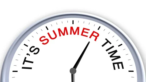 Its Summer Time  Word or Text on Clock Moving Fast for Time Concept Stock Footage 284216943
