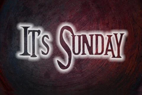 It's sunday concept Stock Illustration