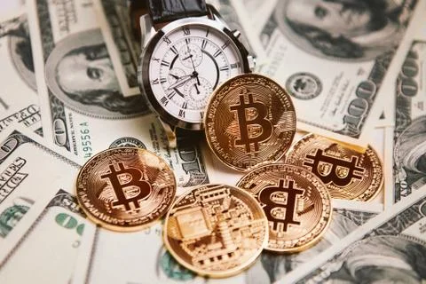 It's time to beatcoin and e-currency 库存照片