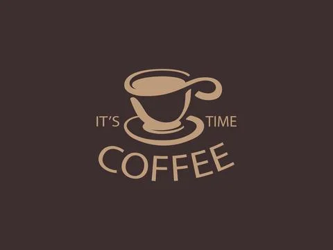 Its time for a coffee Stock Illustration