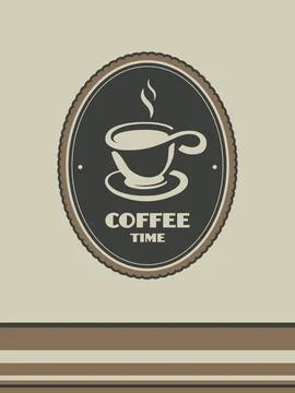 Its time for a coffee Stock Illustration