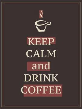 Its time for a coffee Stock Illustration