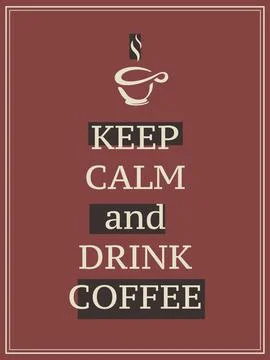 Its time for a coffee Stock Illustration