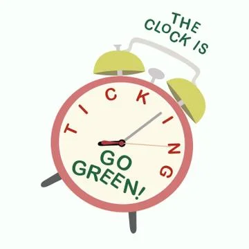 It's time for ecology vector Stock Illustration