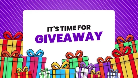 It's Time For Giveaway 4K Animation Stock Footage 274335598
