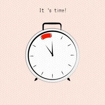 It's time Stock Illustration