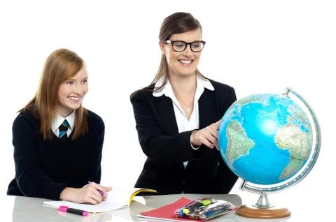 It's time for some geography lessons Stock Photos