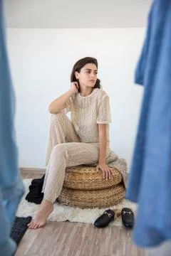 It's time for some wardrobe changes. 写真素材