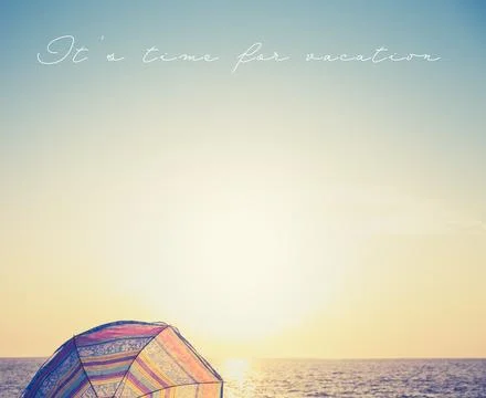 It's time for vacation Foto stock