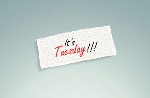 It's tuesday 스톡 일러스트