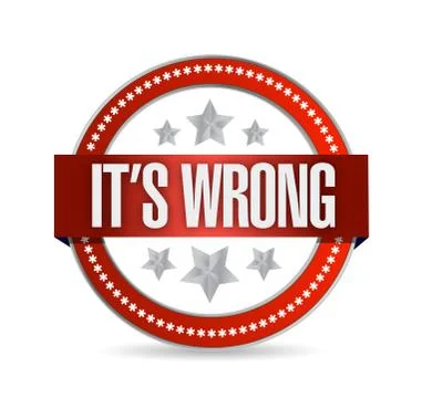 Its wrong red seal. illustration design イラスト素材
