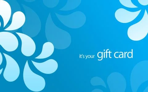 It's your gift card Stock Illustration