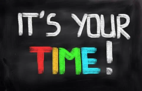 It's your time concept Illustrazione stock