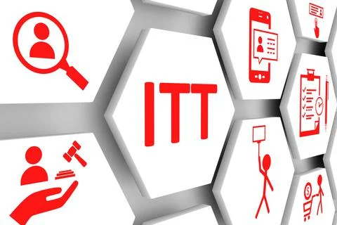 ITT concept cell background 3d illustration Stock Illustration