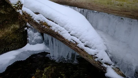 Ittle waterfall in valley bodinggraben, national park kalkalpen, austria Stock Footage 126967008
