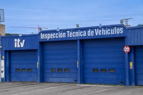 Itv building offering vehicle technical inspection services in Spain Stock Photos
