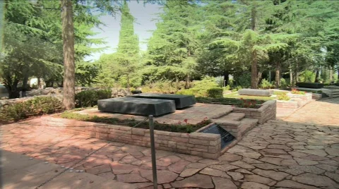 Itzhak Rabin's Grave Stock Footage 609790