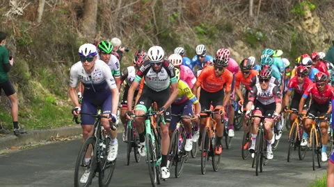 Itzulia Basque Country, cycling Video stock 152024225