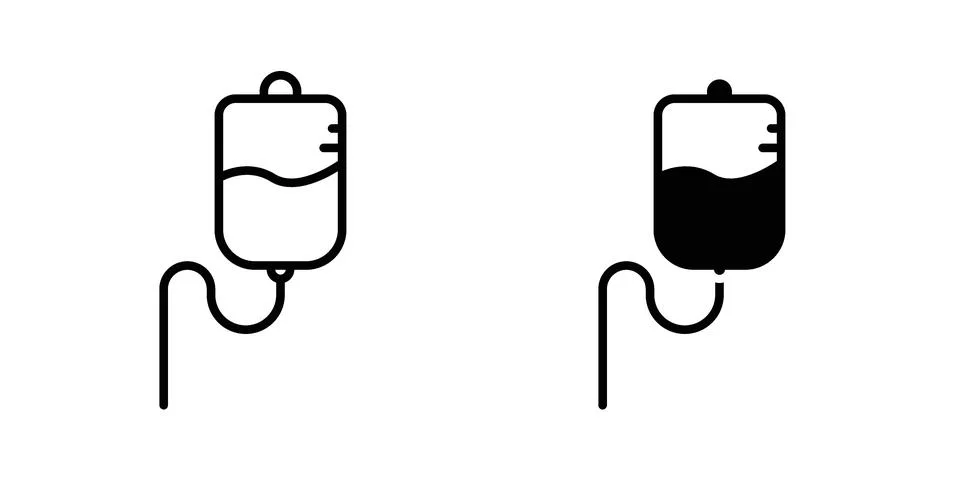 IV bag icon vector design illustrations Stock Illustration