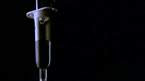 IV Drip Black Background Stock-Footage 12316406