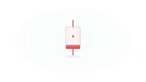 IV Drip Chamber Blood Drop Falling Clinical Medical Loop 4K 스톡 동영상 334584985