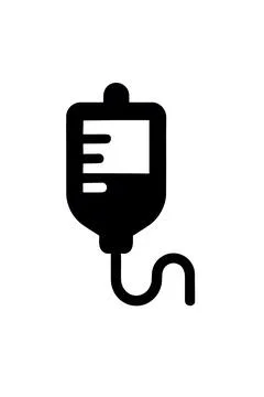 IV drip Flat Icon Perfect for Web, App, UI Design, and Graphic Design. Illustrazione stock