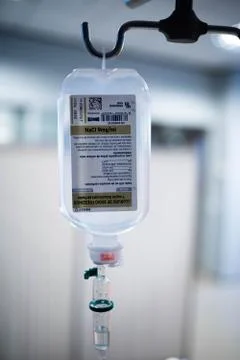 IV Drip Fluid in Hospital Intravenous infusion drip equipment Stock Photos