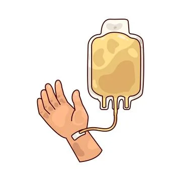 IV Drip illustration Illustrazione stock