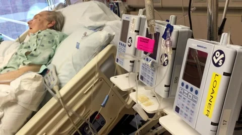 Iv drip life support 스톡 동영상 65499873