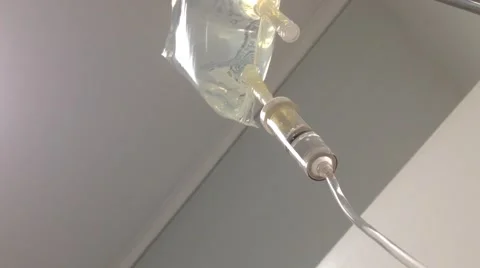 IV Drip from a patient's point of view Video stock 59846603