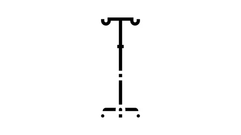 Iv drip stand surgeon glyph icon animation Stock Footage 326144107
