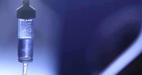IV drips drip chamber Stock Footage 89504974